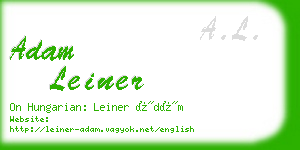 adam leiner business card